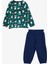 Erkek Bebek Pijama Takımı Sevimli Kutup Ayısı Desenli 9 Ay-3 Yaş, Yeşil 2