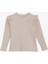 Kız Çocuk Uzun Kollu Bluz Fırfırlı 8-14 Yaş, Bej 1