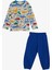 Erkek Bebek Pijama Takımı Dinozor Desenli 9 Ay-3 Yaş, Krem 1