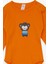 Erkek Bebek Çıtçıtlı Body Ayıcık Baskılı 9 Ay-3 Yaş, Turuncu 3
