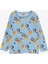 Erkek Bebek Pijama Takımı Mutlu Köpecikler Desenli 9 Ay-3 Yaş, Açık Mavi 2