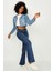 Kadın Düğmeli Crop Denim Ceket 3