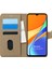 Xiaomi Redmi 10A Kılıf Fabric Book Wallet Gold 1