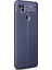 Xiaomi Redmi 10A Kılıf Deri Dokulu Silikon Lacivert 2