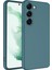 Casestreet Samsung Galaxy S23 Kılıf Mara Lansman Silikon Mat Soft Içi Süet Koyu Yeşil 1
