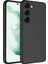 Casestreet Samsung Galaxy S23 Plus Kılıf Mara Lansman Silikon Mat Soft Içi Süet Siyah 1