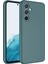 Samsung Galaxy A34 Kılıf Mara Lansman Silikon Mat Soft Içi Süet Koyu Yeşil 1