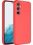 Samsung Galaxy A34 Kılıf Mara Lansman Silikon Mat Soft Içi Süet Kırmızı 1