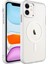 Casestreet Apple iPhone 11 Kılıf Wireless Şarj Özellikli Buttom Magsafe Silikon Kapak Renksiz 1