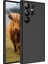 Casestreet Samsung Galaxy S23 Ultra Kılıf Mara Lansman Silikon Mat Soft Içi Süet Siyah 1
