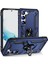 Samsung Galaxy S23 Plus Kılıf Vega Sert Silikon Tank Standlı Yüzüklü Mıknatıslı Lacivert 1