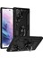 Casestreet Samsung Galaxy S23 Ultra Kılıf Vega Sert Silikon Tank Standlı Yüzüklü Mıknatıslı Siyah 1
