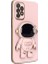 Casestreet Samsung Galaxy A73 Kılıf Kamera Korumalı Astronot Desenli Standlı Silikon Pembe 1