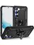 Casestreet Samsung Galaxy S23 Plus Kılıf Vega Sert Silikon Tank Standlı Yüzüklü Mıknatıslı Siyah 1