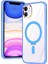 Apple iPhone 11 Kılıf Wireless Tacsafe Ivy Standlı Ultra Koruma Sert Kapak Mavi 1