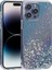 Apple iPhone 12 Pro Kılıf Damla Simli Diamond Alp Sert Silikon Gümüş 1