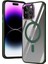 Apple iPhone 14 Pro Max Kılıf Wireless Tacsafe Ivy Standlı Ultra Koruma Sert Kapak Yeşil 1