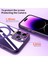 Apple iPhone 13 Pro Max Kılıf Wireless Tacsafe Ivy Standlı Ultra Koruma Sert Kapak Derin Mor 3
