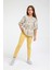 Kız Çocuk Slim Fit Örme Pantolon 4