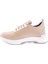 1013-23Y Kadin Bağcikli Yan Silver Taşli Strech Kalin Taban Sneakers Ayakkabi 3