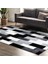 Gri Siyah Peluş Halı 160 x 230 cm 2