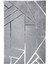 Gri Gümüş Bordürlü Peluş Halı 160 x 230 cm 1
