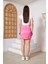 Pembe Saten Mini Etek DM2011 4