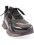 1064-23Y Kadin Kalin Taban Silver Taşli Sneakers Ayakkabi 2
