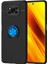 Xiaomi Poco X3 Kılıf Autofocus Yüzüklü Manyetik Standlı Ravel Slikon Kapak 1