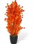 Yapay Çiçek Siyah Saksıda Turuncu Şimşir Ağacı 55CM 1