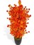 Yapay Çiçek Siyah Saksıda Turuncu Şimşir Ağacı 55CM 5