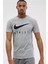 Dri-Fit Traning Standart Kesim Gri Erkek Antreman Tişörtü 4