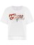 Bisiklet Yaka Beyaz Kadın T-Shirt W3GI33KB3P0G011 1
