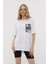 Kadın Bisiklet Yaka Dijital Baskılı Beyaz Renk T-Shir 3