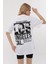 Kadın Bisiklet Yaka Dijital Baskılı Beyaz Renk T-Shir 4