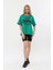 Bisiklet Yaka Dijital Baskılı Yeşil T-Shirt 1