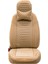 Skoda Yeti Lüx Full Deri Oto Koltuk Kılıfı Ön Arka Takım (Giydirme Tip) Bej 3
