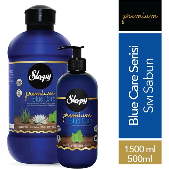 Sleepy Premium Blue Care Serisi Sıvı Sabun 1500 ml + 500 ml
