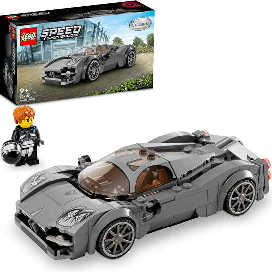 LEGO® Speed Champions Pagani Utopia 76915 - 9 Yaş ve Üzeri Çocuklar için Hiper Araba Modeli İçeren Koleksiyonluk ve Sergilenebilir Yaratıcı Oyuncak Model Yapım Seti (249 Parça)