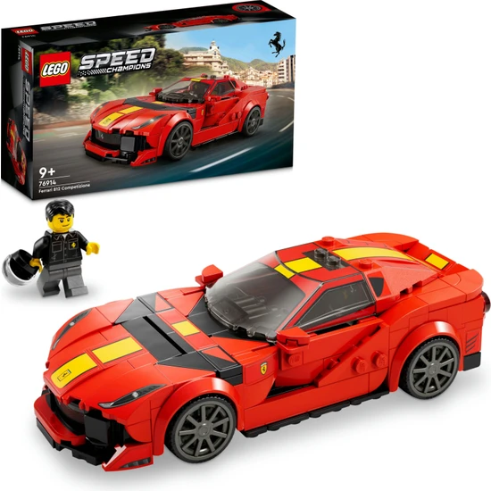 LEGO® Speed Champions Ferrari 812 Competizione 76914 - 9 Yaş ve Üzeri Çocuklar için Koleksiyonluk Araba Modeli İçeren Oyuncak Yapım Seti (261 Parça)