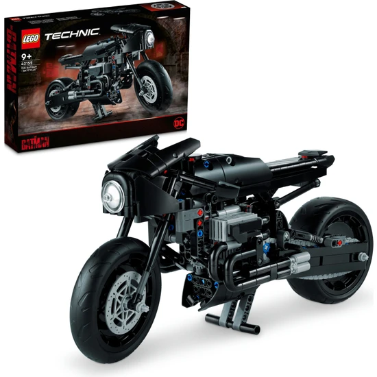 LEGO® Technic BATMAN - BATCYCLE# 42155 - 9 Yaş ve Üzeri Çocuklar için Batman#in Motosikletinin Modelini İçeren Yaratıcı Oyuncak Yapım Seti (641 Parça)
