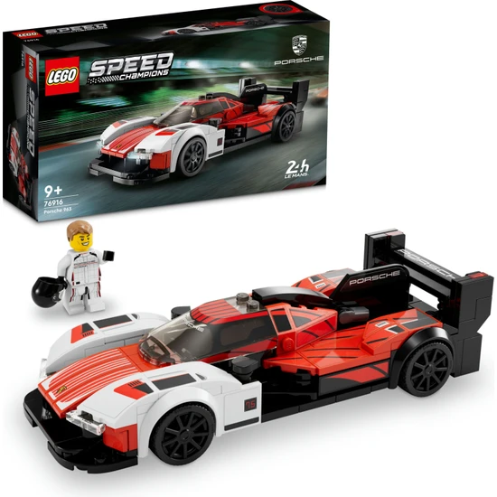 LEGO® Speed Champions Porsche 963 76916 - 9 Yaş ve Üzeri Çocuklar için Koleksiyonluk Araba Modeli İçeren Yaratıcı Oyuncak Yapım Seti (280 Parça)