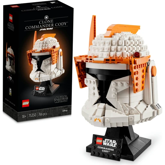 LEGO® Star Wars# Helmet Klon Komutanı Cody# Kaskı 75350 - Yetişkinler için Koleksiyonluk Sergileme Modeli Yapım Seti (776 Parça)