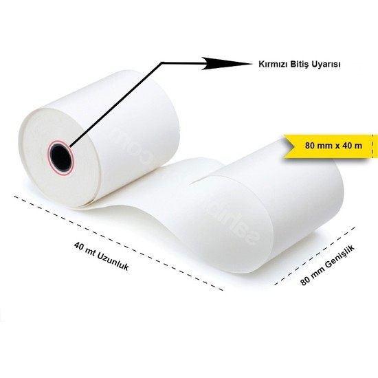 ZNG Pos Termal Rulo Adisyon Rulosu 80X40 1 Koli 100 Rulo Fiyatı