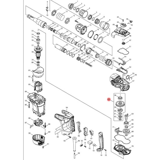 Makita HR4002 Tork Dişlisi Ürün Kodu 1355086 Fiyatı