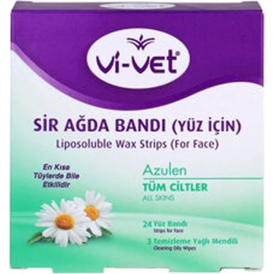 Vi-Vet Ağda Bandı Yüz 24LÜ Azulen  x 2 Adet