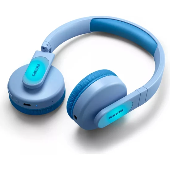 Philips TAK4206BL Kablosuz Kulak Üstü Çocuk Kulaklığı (Mikrofonlu) – Mavi