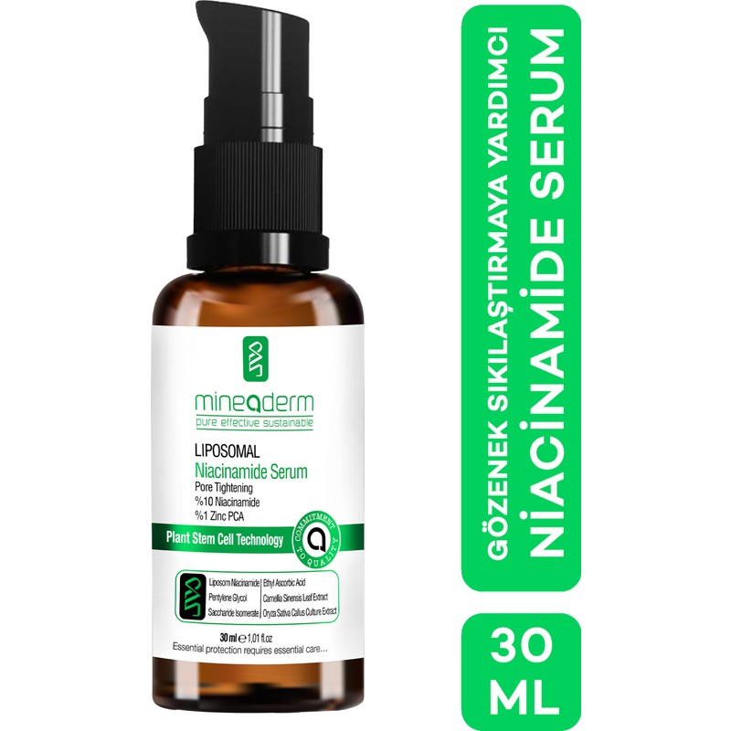Mineaderm Niacinamide Serum %10 Sıkılaştırıcı Etkili 30 ml Karma Ciltler İçin Pore Tightening
