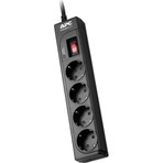 Schneider Electric APC 4 Çıkışlı Akım Korumalı Priz 918J Siyah Uzunluk ve Anahtar Özellikli