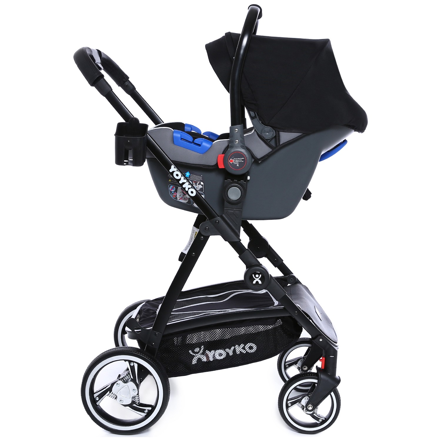 Yoyko City Seyahat Sistem Bebek Arabası 3 in 1 Siyah Fiyatı